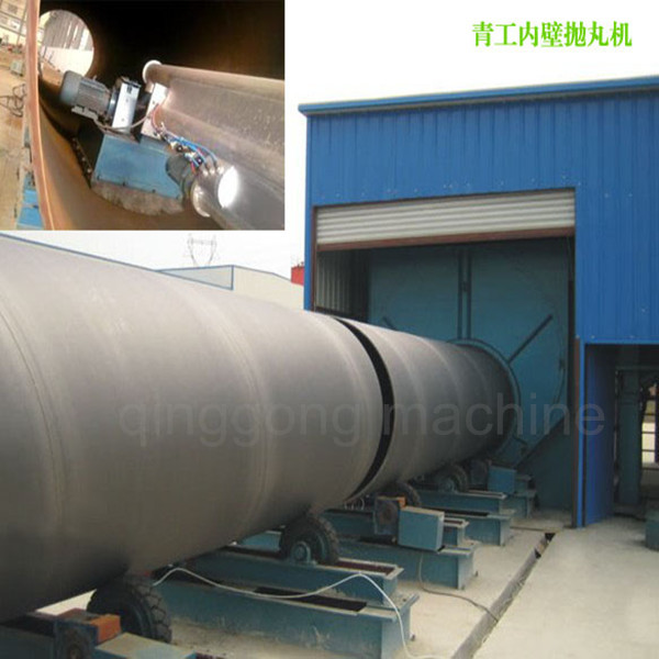 Customized Steel Pipe Cleaning Shot Blasting MachineAbrator