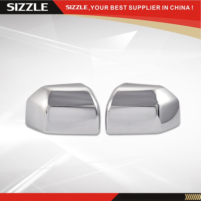 ABS Plastic Chrome Door Side Rearview Mirror Cover Up Half For Ford 2016 F150 F150 Limited