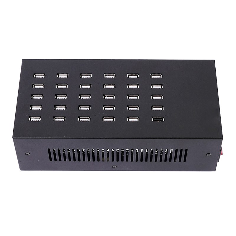 30 Port USB Desktop Charger 5V 200W Universal Auto Charging Station Charger Adapter for Cell Phone