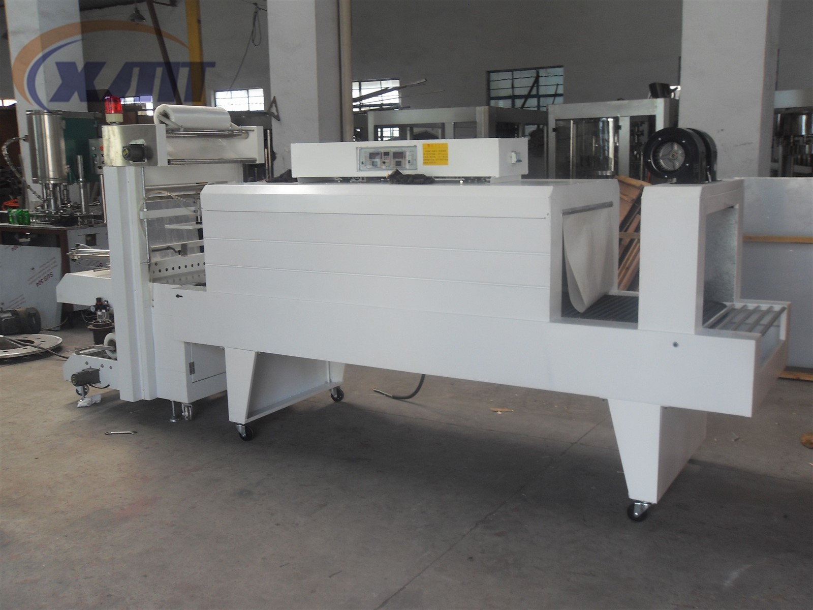 semiautomatic bottle shrink packing machine