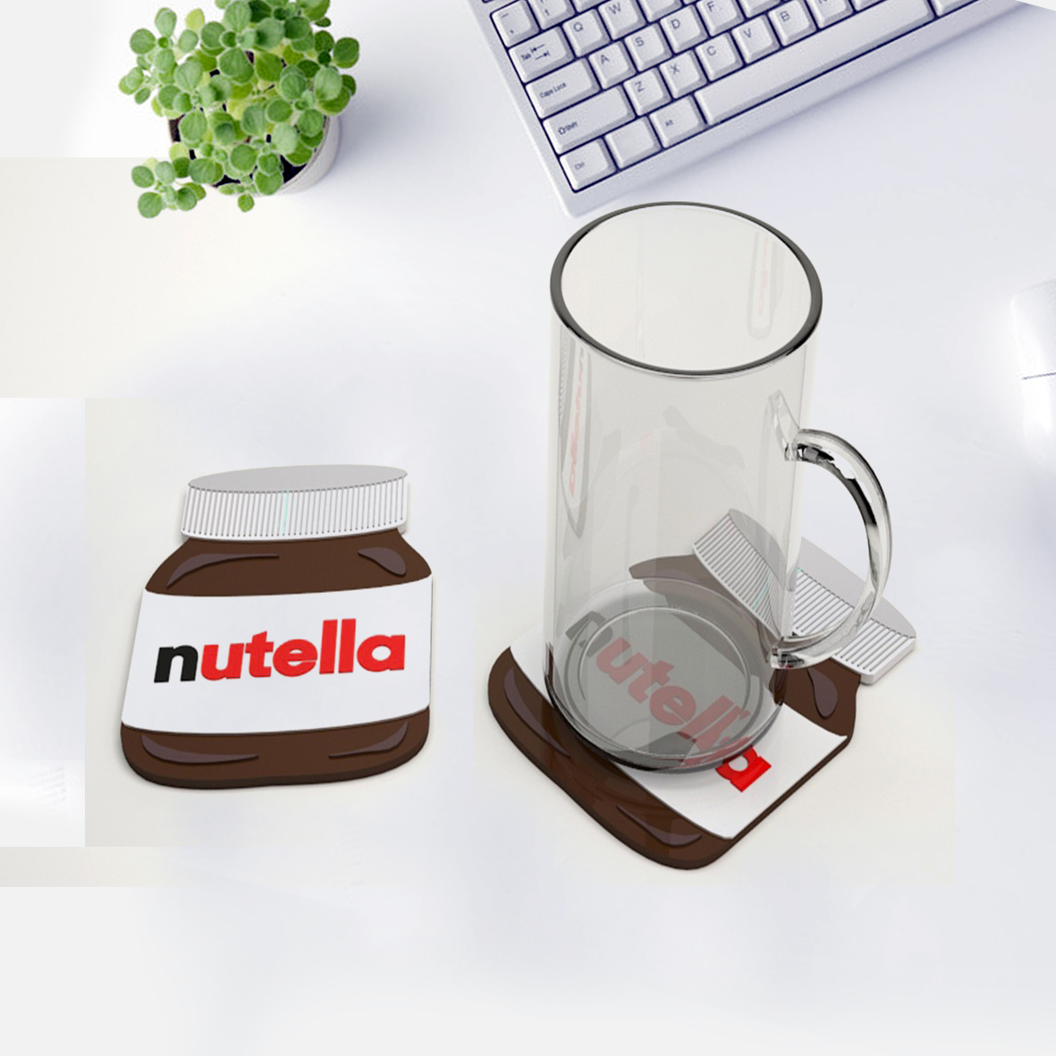 Business promotional gifts custom silicone drink coasters