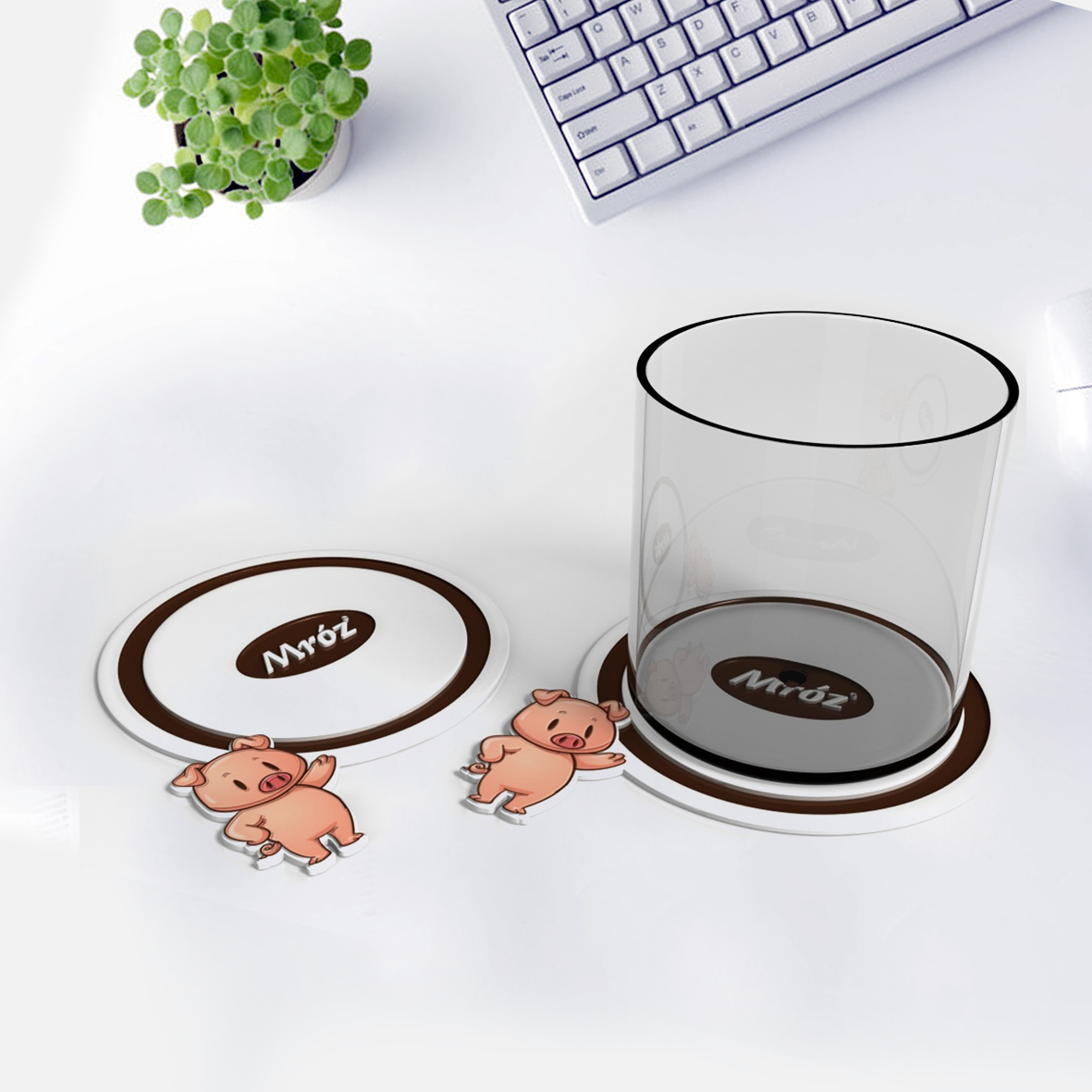 Business promotional gifts custom silicone drink coasters
