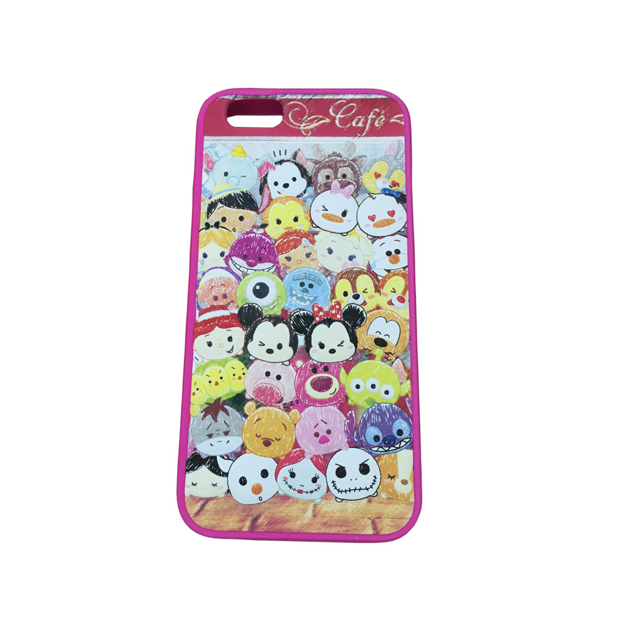 Cartoon 3d embossed Micky customize print silicone phone case