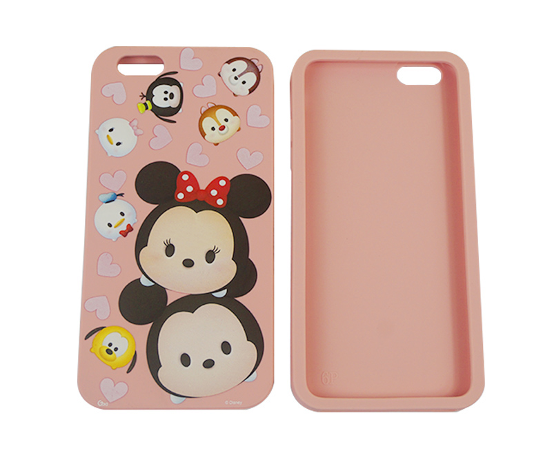 Cartoon 3d embossed Micky customize print silicone phone case