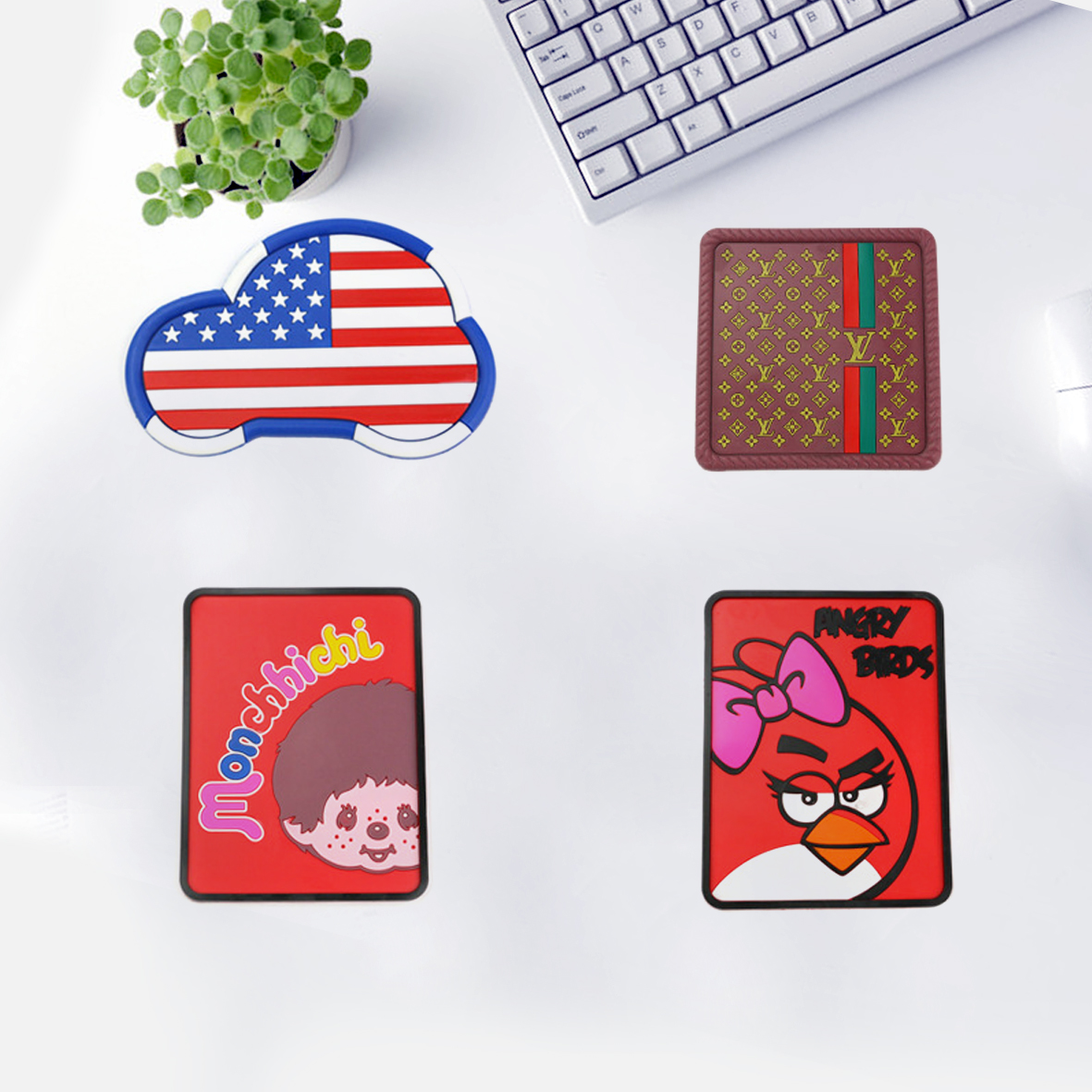 Custom promotional car dashboard sticky silicone anti slip pad