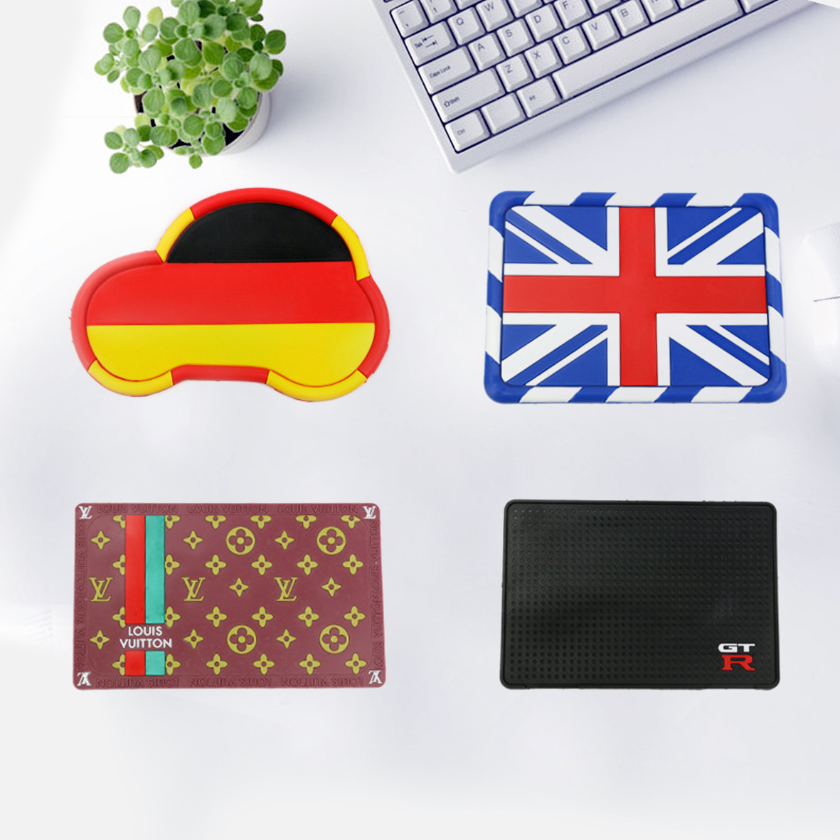 Custom promotional car dashboard sticky silicone anti slip pad
