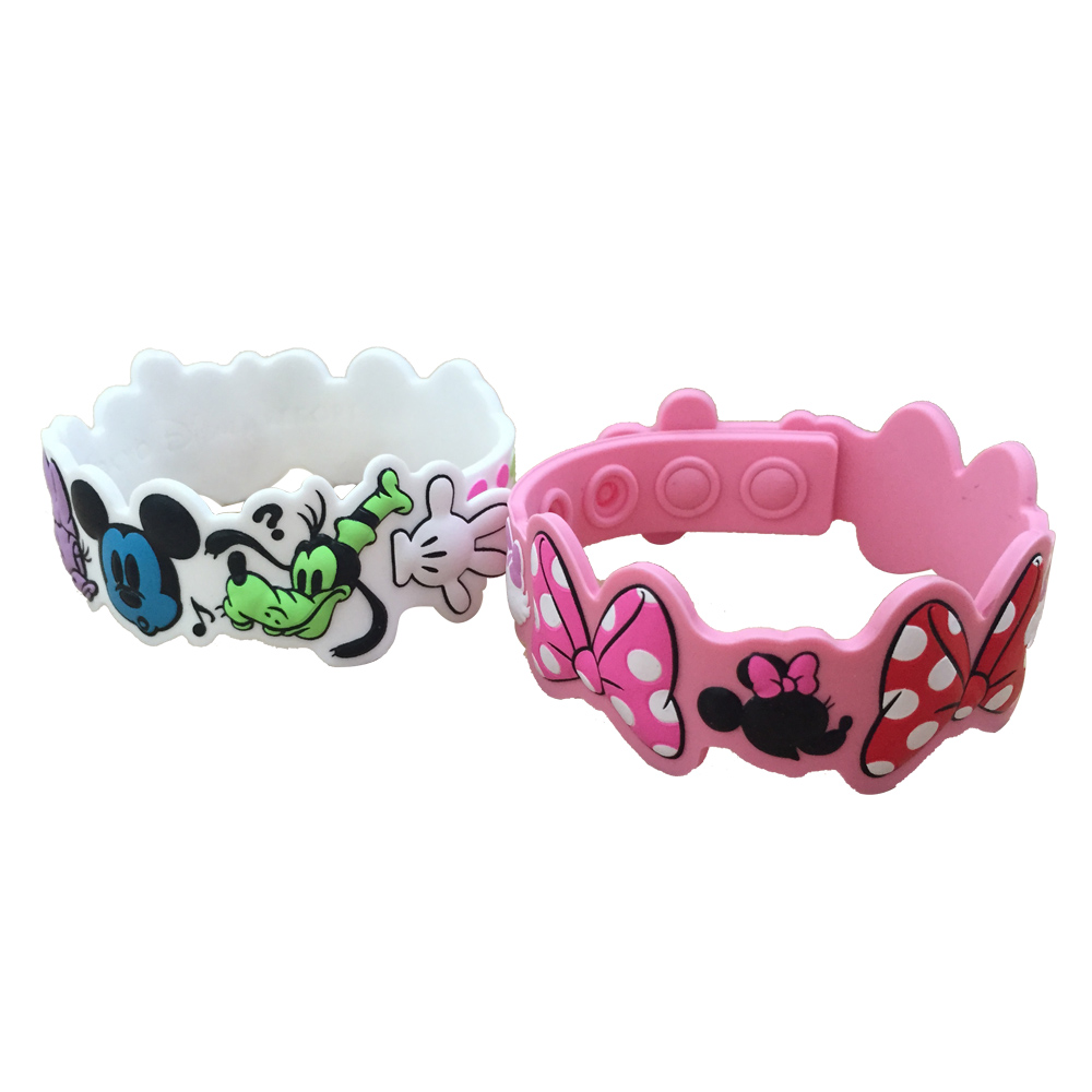 Kids favourite micky customize soft silicone bracelet wristband