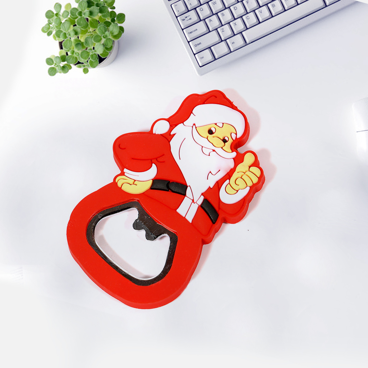 Santa bottle opener for custom christmas promotional gift 2016