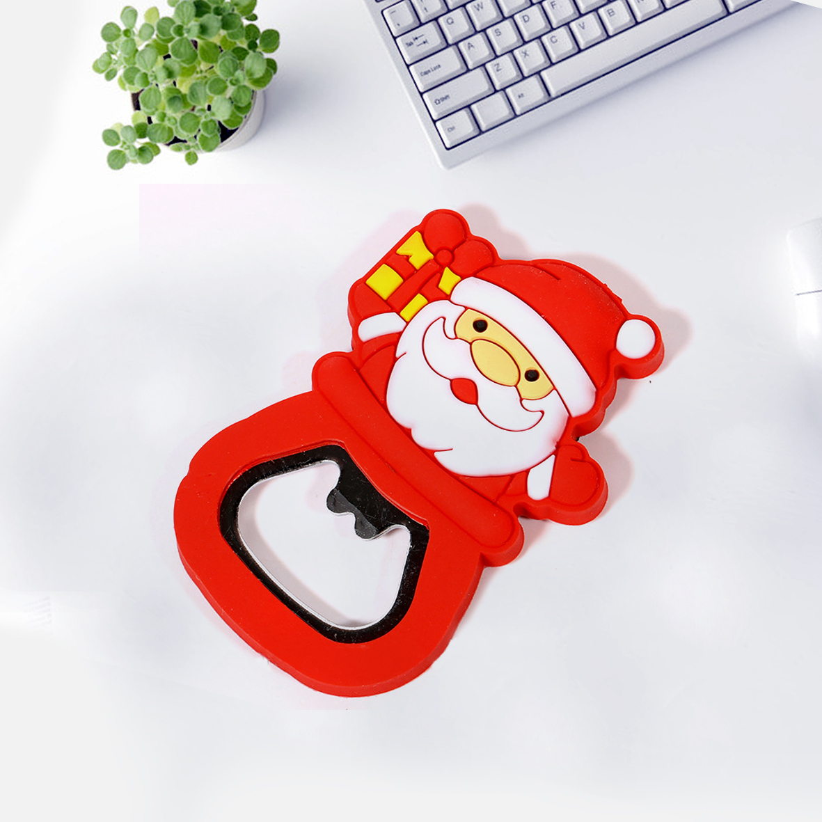 Santa bottle opener for custom christmas promotional gift 2016