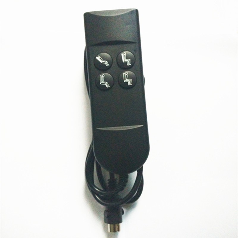 four buttons handle control recliner sofa mechanism linear actuator motors backrest feetrest up dowm