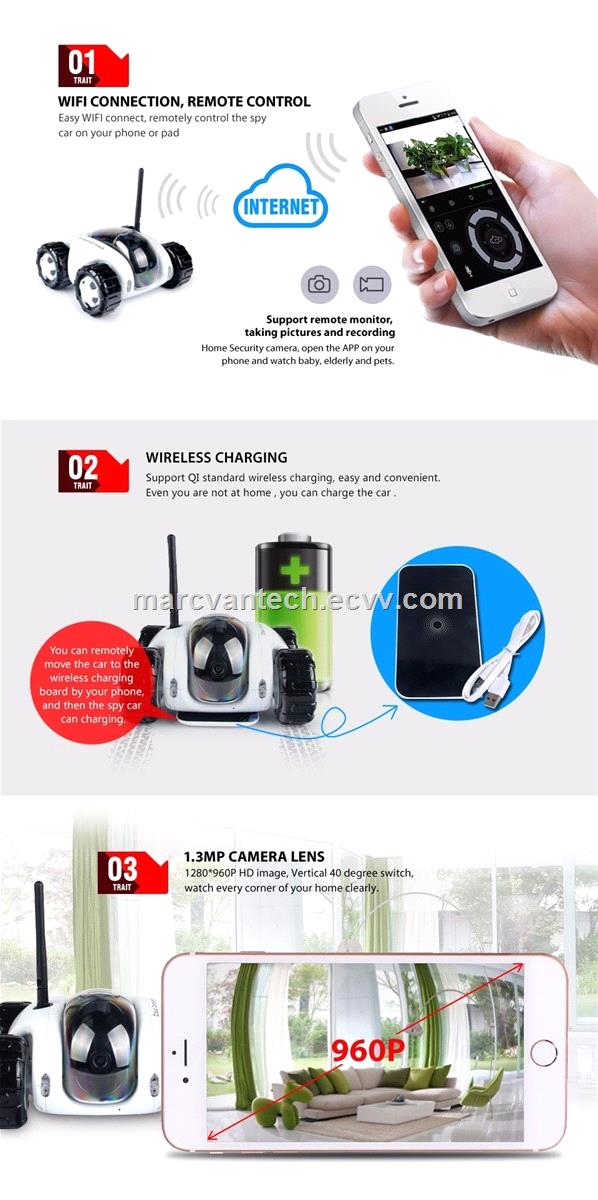P2P Wireless IP Camera wifi video toy car network remote control Surveillance camera