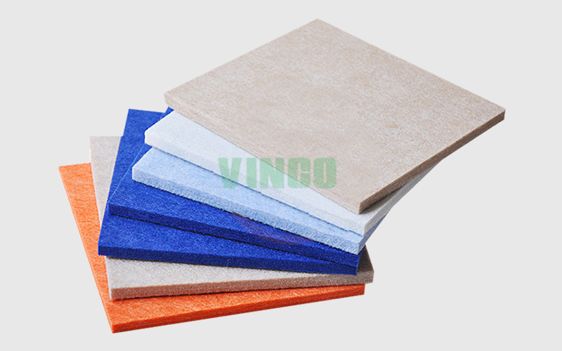 high quanlity environmental raw material polyester fiber made sound absorbing acoustic panel for KTV