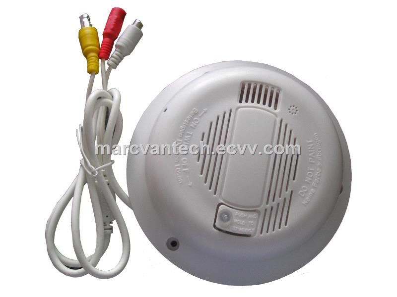 Real smoke detector HD 1080P MTV37mm pinhole lens covert hidden spy camera with audio and OSD menu