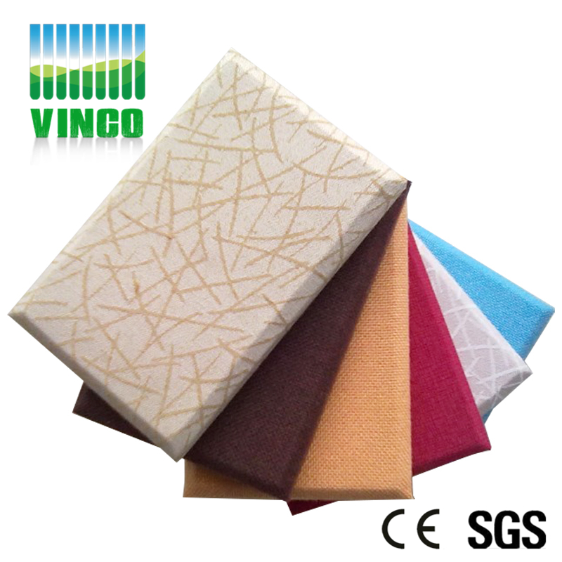 anti-fire fabric packed glass wool acoustic panel for hotel