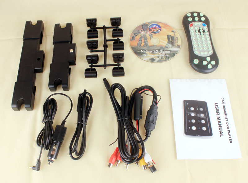 101 Active Slot in Headrest Touchscreen DVD Player with FM IR USB TF