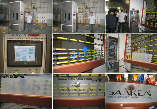 Automatic Vertical Glass Sandblasting Machine