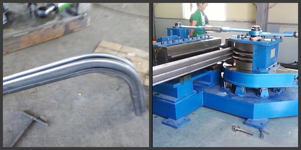 Rectangular corner bellow bending machine