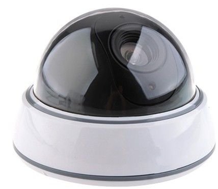 rotating battery operated Waterproof IR CCTV Dummy LED Fake Surveillance dome Security Camera