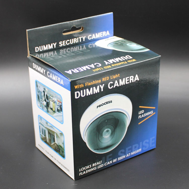 rotating battery operated Waterproof IR CCTV Dummy LED Fake Surveillance dome Security Camera