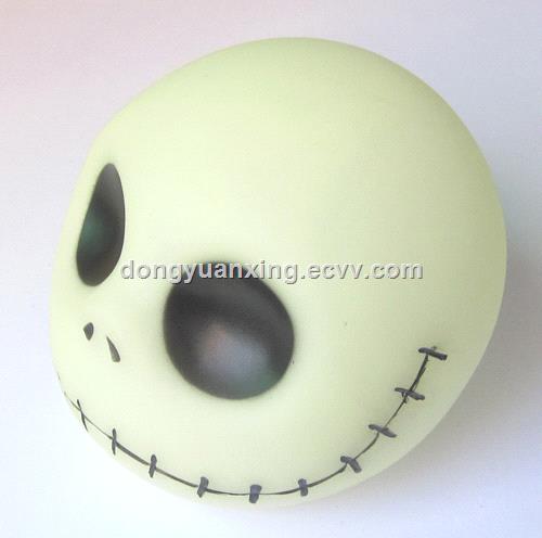 Luminous Flaring Zombie head vinyl Money Bank piggy box Gifts Toy