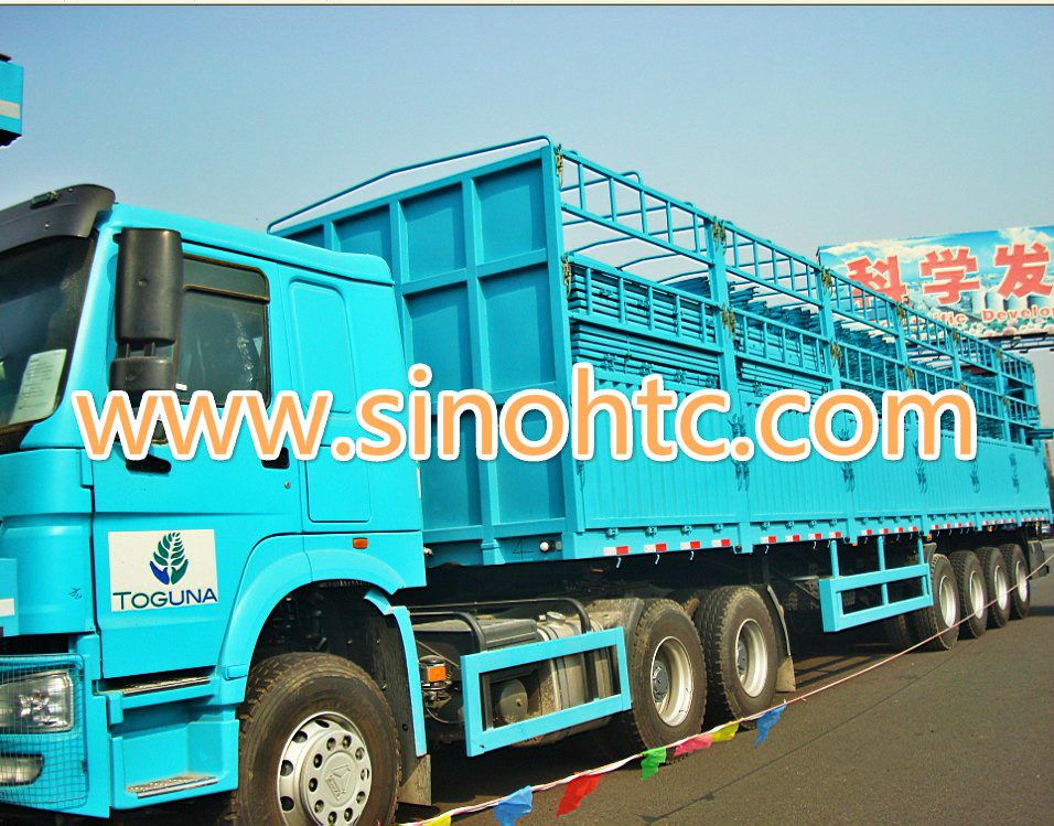 semi trailer flatbed 60 Tons cargo transport semi trailer