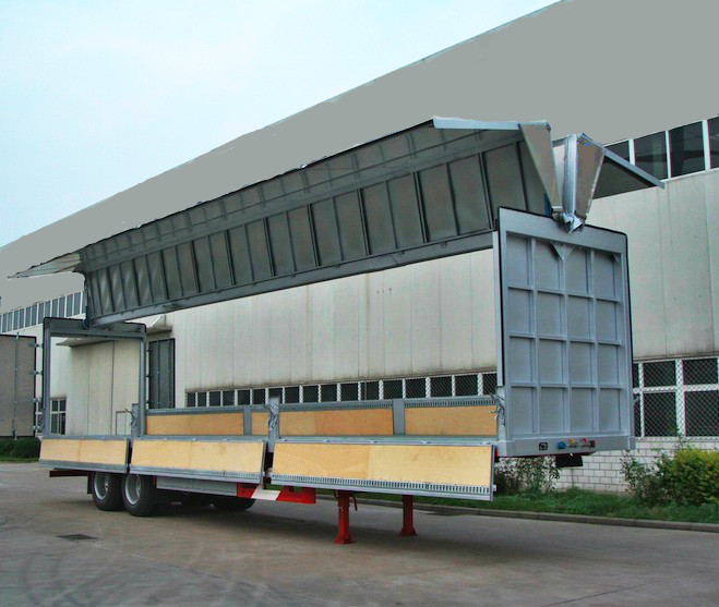 semi trailer flatbed 60 Tons cargo transport semi trailer