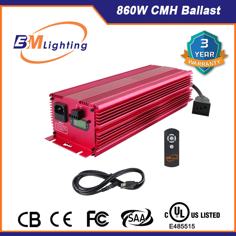 Hydroponic 860W 1000W HID Low Frequency Grow Light Electronic Digital Ballast with UL Listed