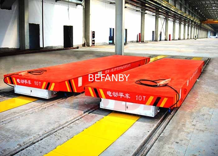 High Frequency Production line Usage Busbar Powered Rail Transfer Cart