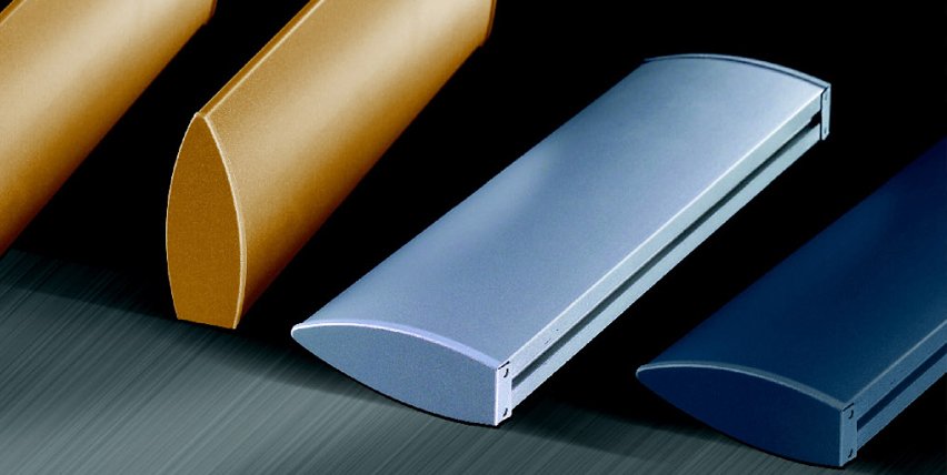 Bulletshaped aluminum ceiling sysytem