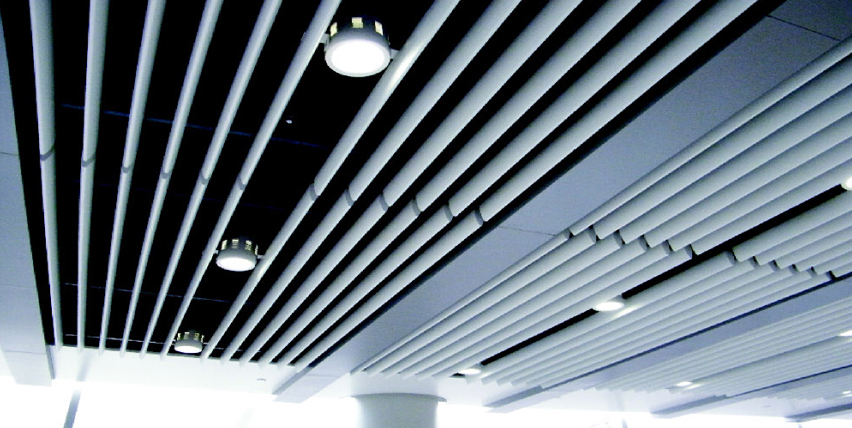 Bulletshaped aluminum ceiling sysytem