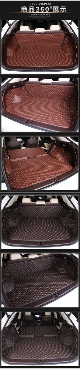 High quality Special trunk mats for Lexus NX waterproof leather trunk carpets for Lexus