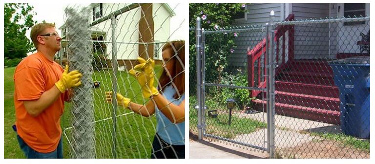 ASTM 392 standard chain link fence with accessories for border fencing