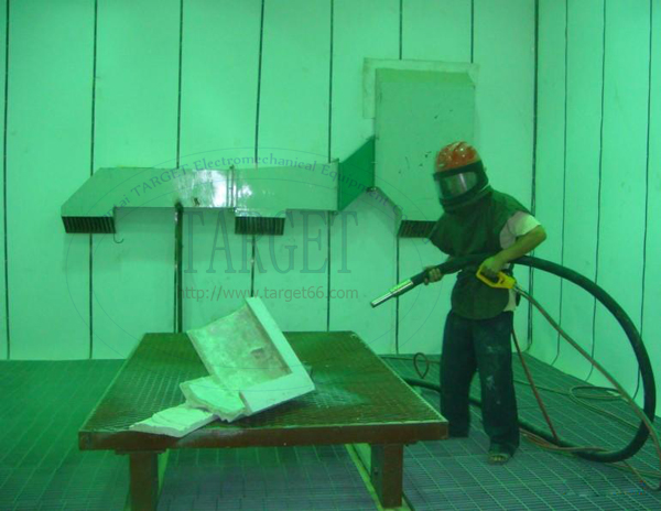 Sand blasting roomSand blasting boothSand blast chamber TGS6