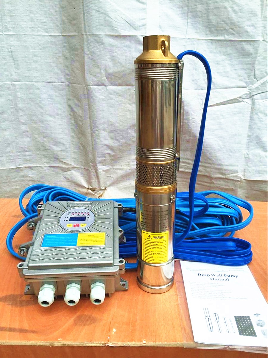 solar water well powered submersible deep well solar pump for Lusaka Zambia