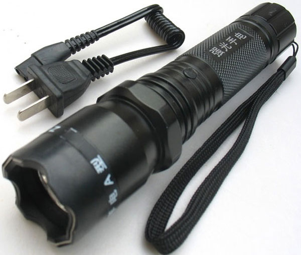 1101 Flashlight Stun Gun taser electric shocker self defense set for