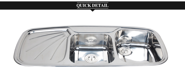 Special design innovative double bowl kitchen sink for sale WY11651