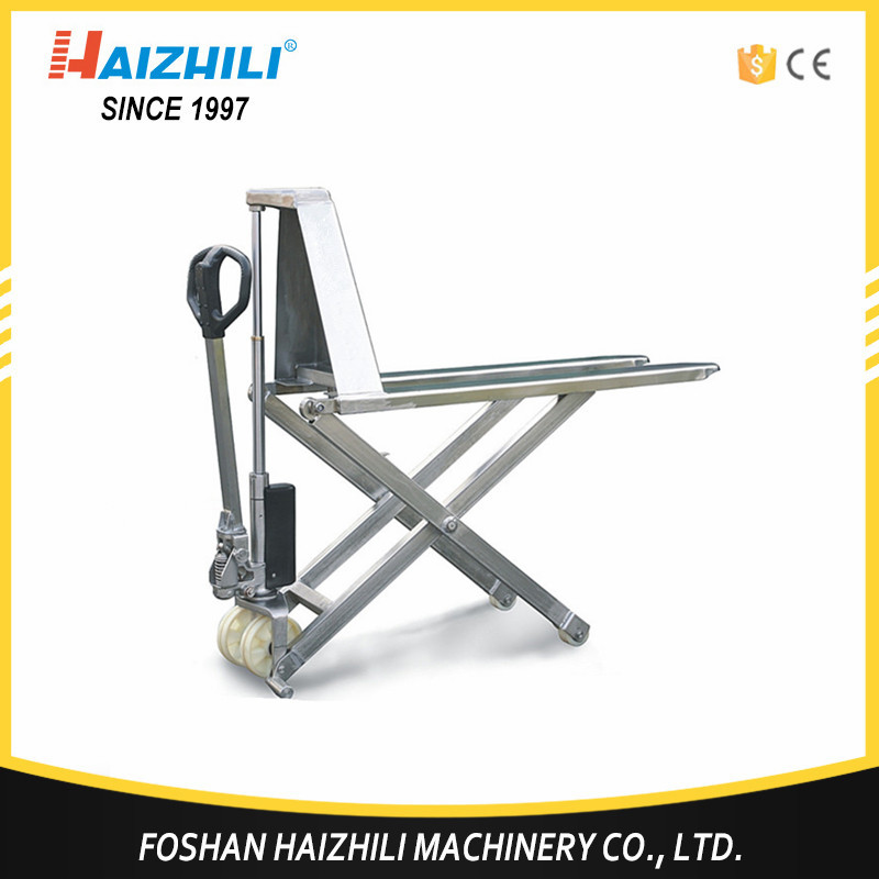 1500kg High Lift Scissor Hand Pallet Jack With 680mm Width