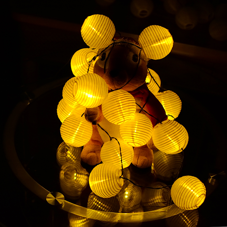 30 leds solar ball string light 3W