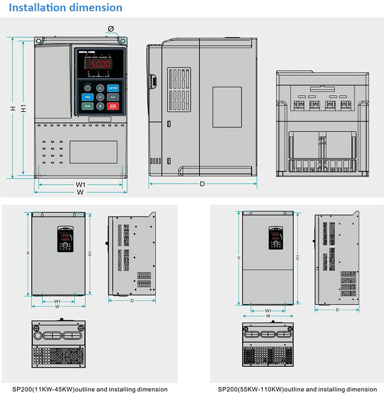 MPPT builtin PV Pump Controllerinverter for agricultural