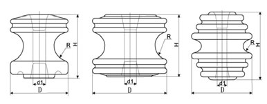 Electronic Components 533 ANSI Porcelain Spool Insulator