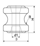 Electronic Components 533 ANSI Porcelain Spool Insulator