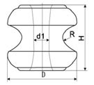 Electronic Components 533 ANSI Porcelain Spool Insulator