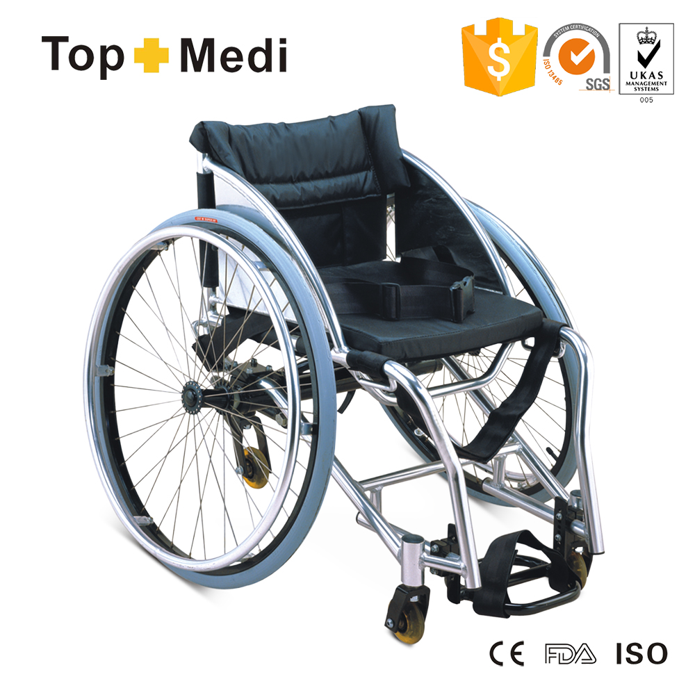 High Quality Rehabilitation Aluminum Lightweight Leisure and Sports Wheelchair for Dancing