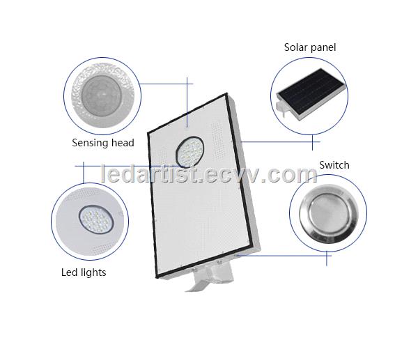 15W integrated solar led street light