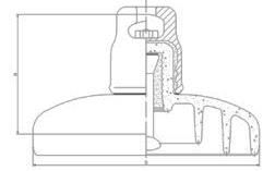 High Voltage 95kv Toughened Suspension Glass Insulators