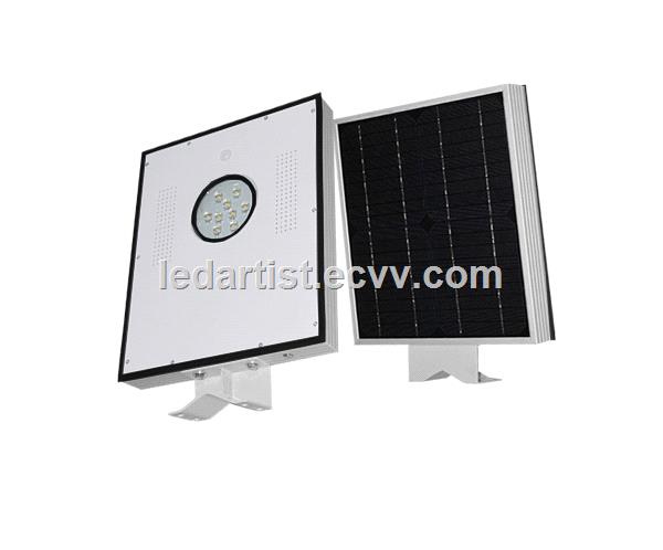8W integrated solar panel led street light battery included