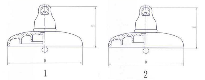 Disc Suspension Fog Type LXWP2120 Glass Insulator