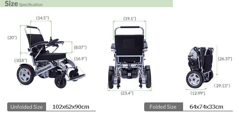 WftA07 Foldable Electric Chair with Security Systems