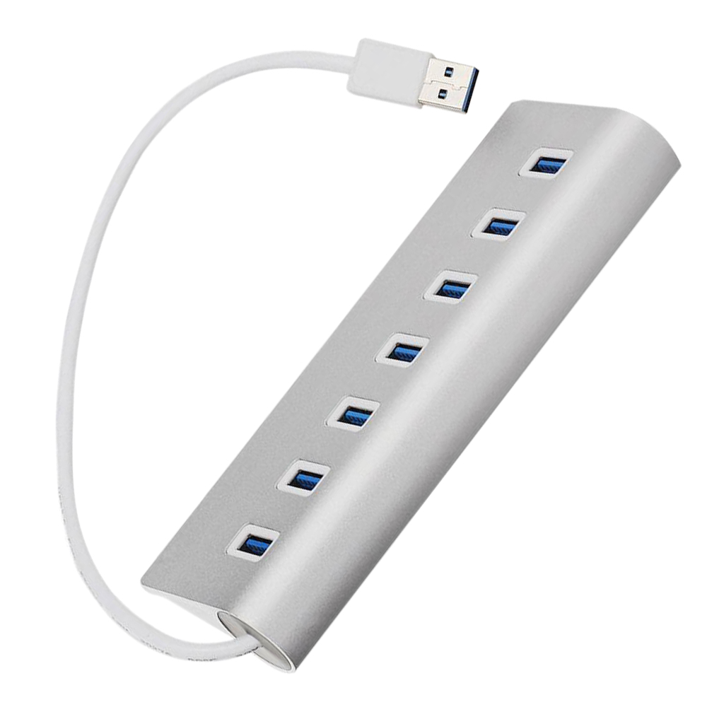 7 ports 30 USB Hub Aluminium Hub for Apple Macbook Pro Mac PC Laptop