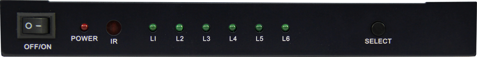 HDMI switchsplitter 2x4 with audio output